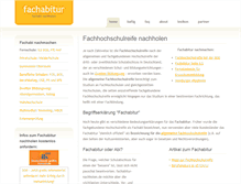 Tablet Screenshot of fachabitur-nachholen.de